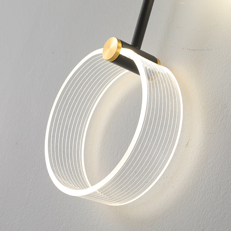 Nordic Style Metal Wall Sconce Modern Simple LED Wall Light Fixture for Living Room