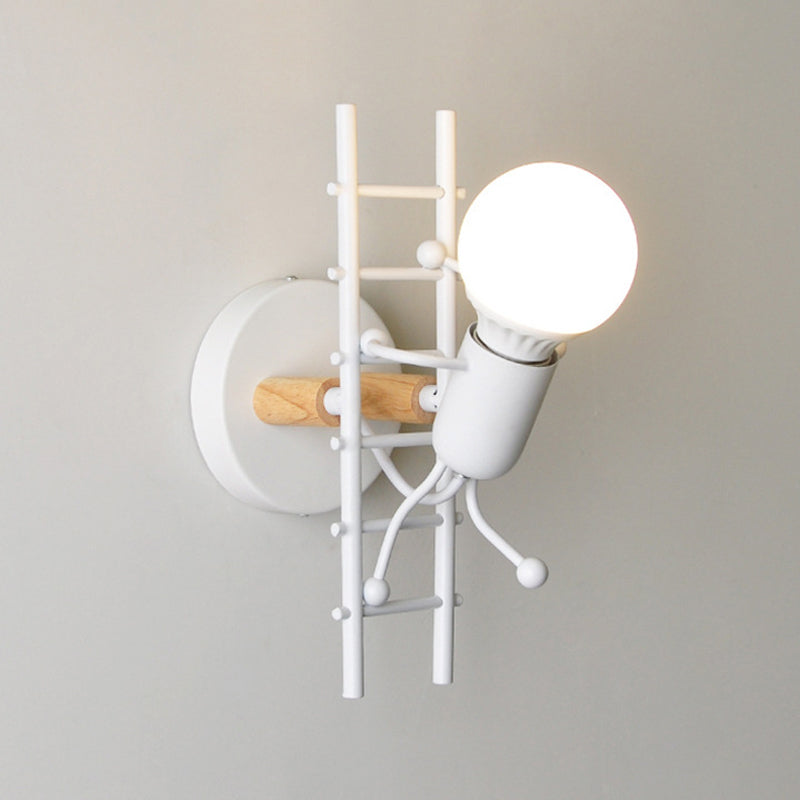 Nordische Metallwandleuchten 1 Licht einfaches Wandleuchte für Wohnzimmer