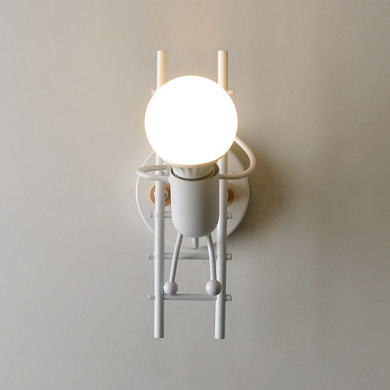 Nordische Metallwandleuchten 1 Licht einfaches Wandleuchte für Wohnzimmer