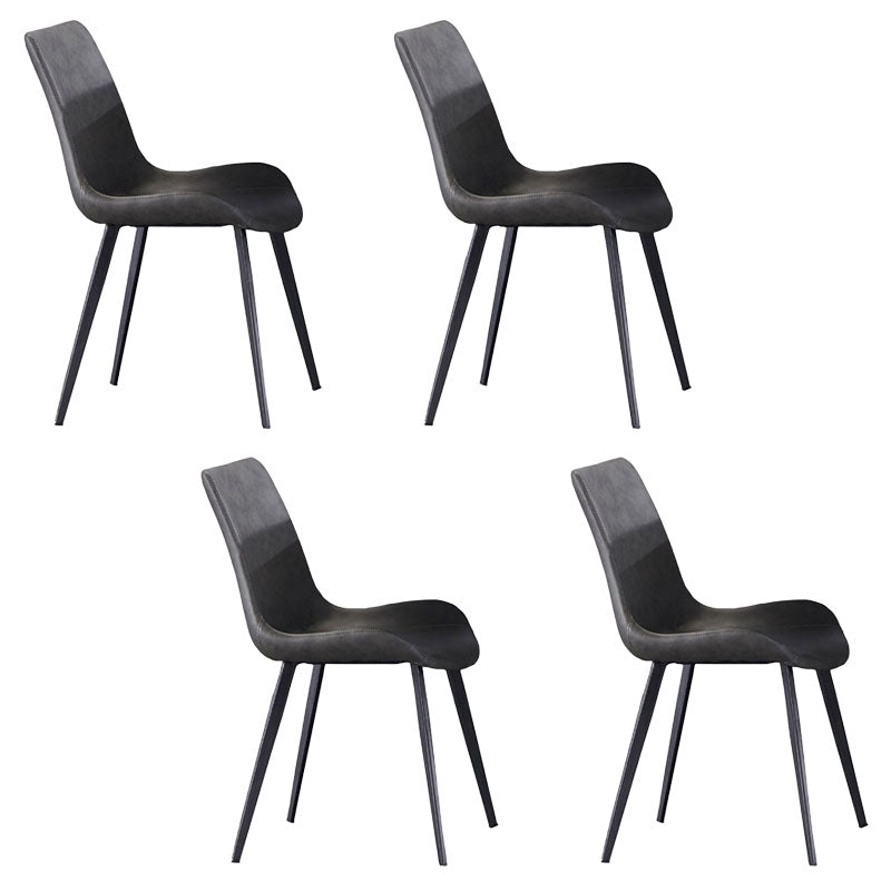 1/4/5/7 Pcs Metal Modern Dining Room Set with Rectangle Metal Base Table Dining Set