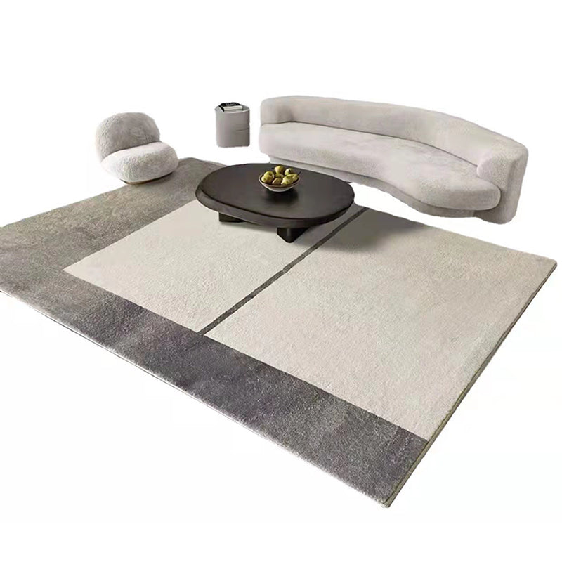 Minimalist Color Living Room Area Rug Anti-Slip Backing Rug Friendly Indoor Rug