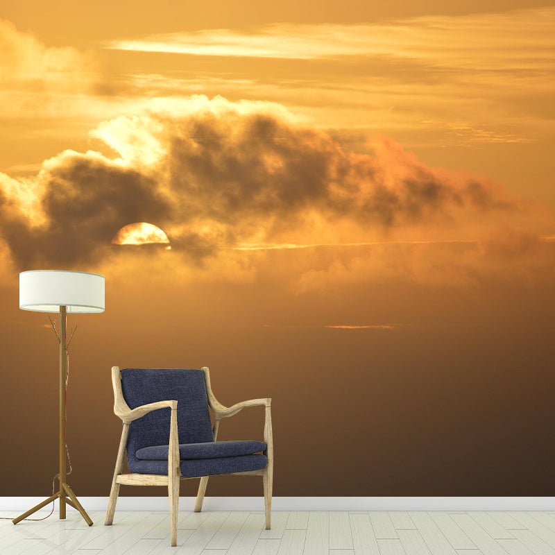 Fancy Sky Wall Mural Wallpaper Photography Mildew Resistant for Living Room