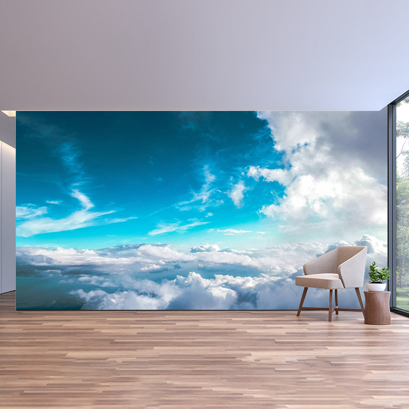 3D Cloud Sky Wall Mural Wallpaper Photography Mildew Resistant for Decoration