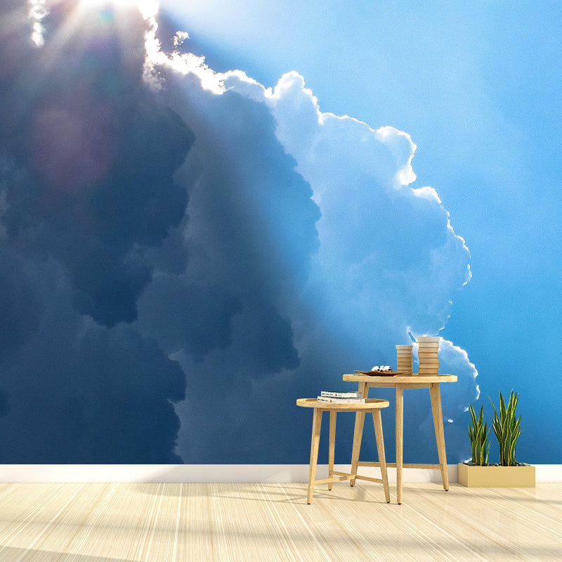 Modern Style Sky Wall Mural Wallpaper Photography Mildew Resistant Wall Covering
