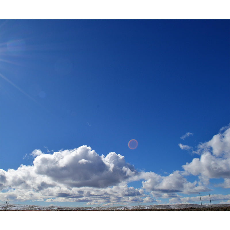 Sky Blue Style Sky Wall Mural Wallpaper Photography Mildew Resistant for Room