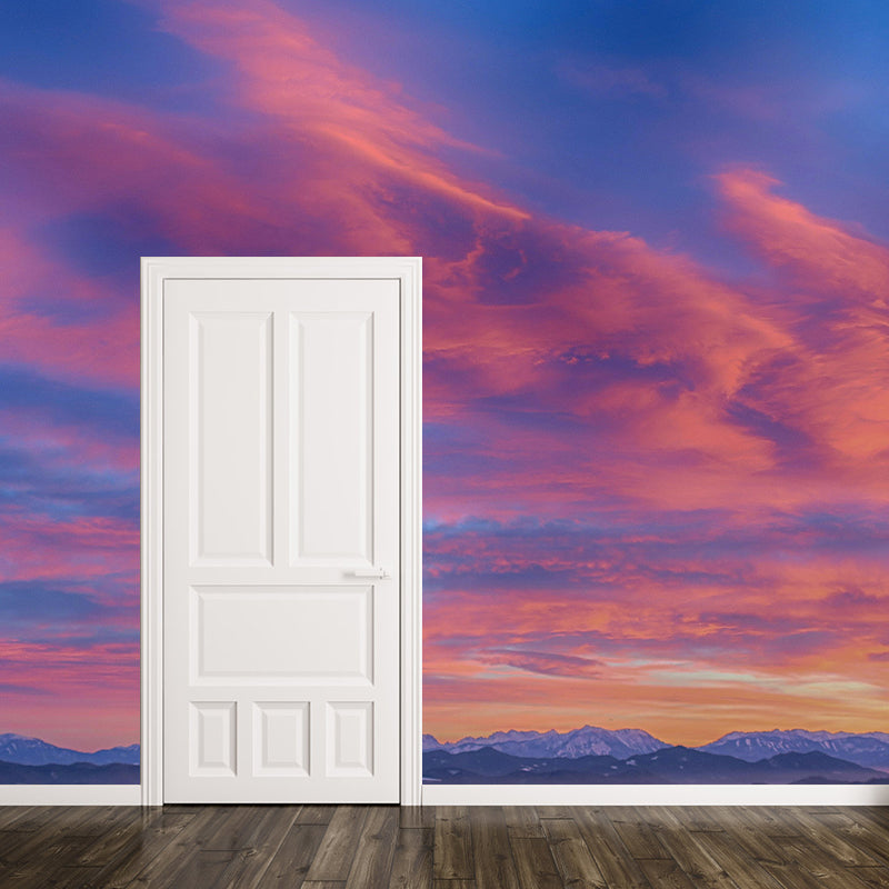 Vivid Nature Style Sky Wall Mural Wallpaper Photography Mildew Resistant for Home