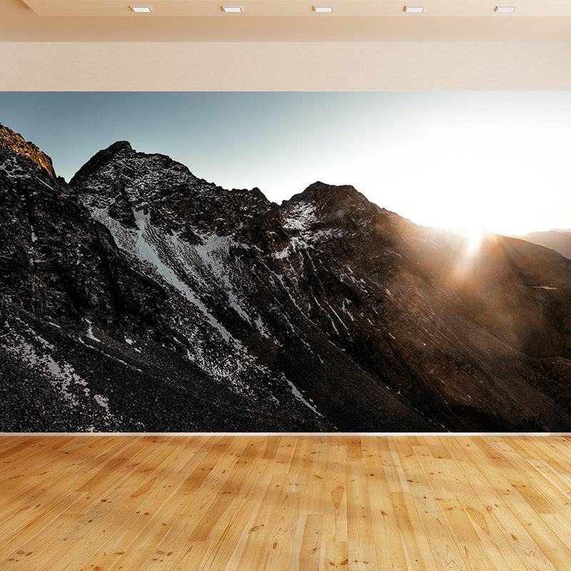 Wall Mural Modern Style Mountain Wallpaper Photography Mildew Resistant for Living Room