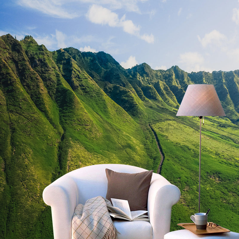 Snow Scene Style Mountain Wall Mural Wallpaper Photography Mildew Resistant Wall Covering