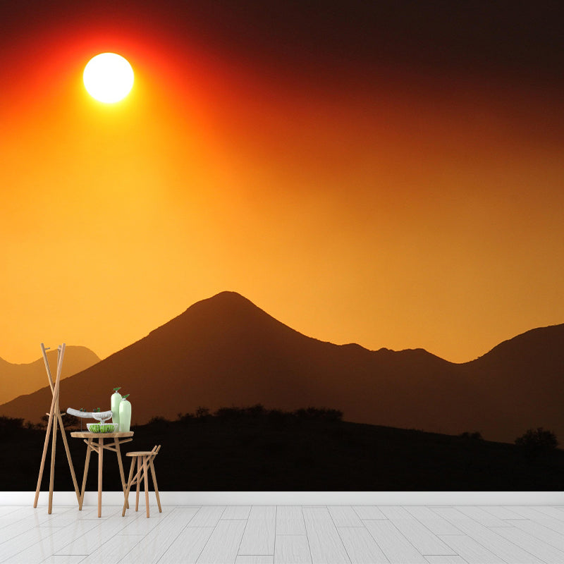 Scene Sky Mountain Wall Mural Wallpaper Photography Mildew Resistant Wall Art