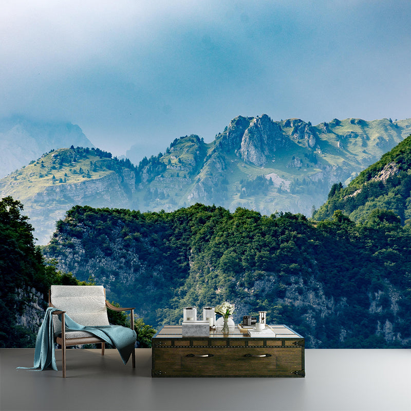Scene Sky Mountain Wall Mural Wallpaper Photography Mildew Resistant Wall Art