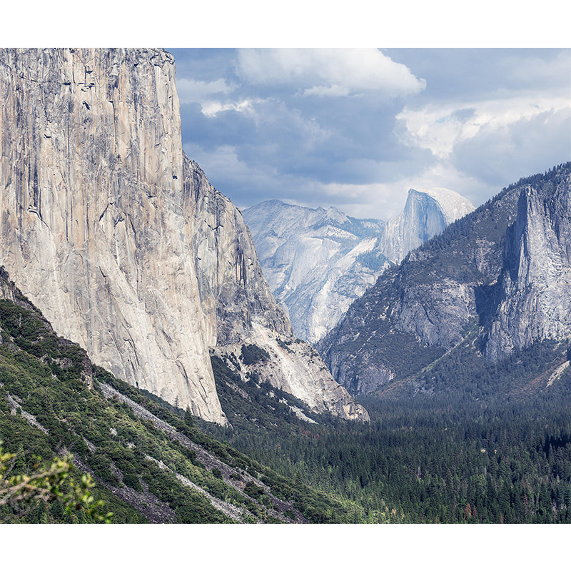 Natural Style Mountain Wall Mural Wallpaper Photography Mildew Resistant for Bedroom