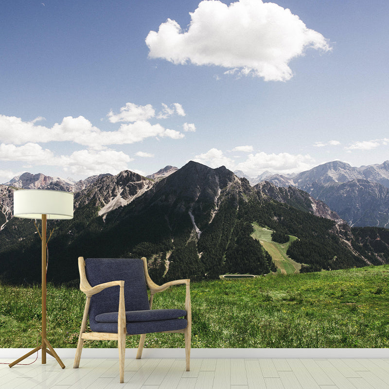 Snow Mountain Wall Mural Wallpaper Photography Resistant for Room