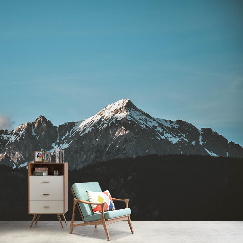 Blue Sky Style Mountain Wall Mural Wallpaper Photography Mildew Resistant for Wall Decor