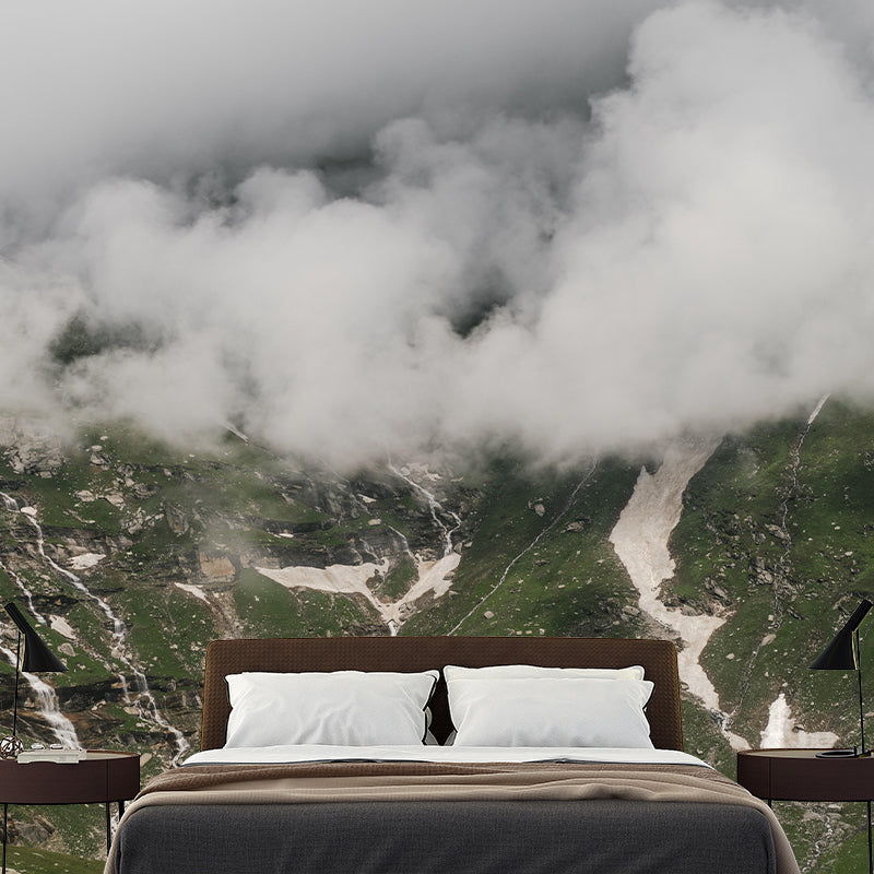 Vivid Style Mountain Wall Mural Wallpaper Photography Mildew Resistant for Home