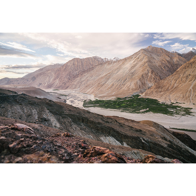 Vivid Style Mountain Wall Mural Wallpaper Photography Mildew Resistant for Home