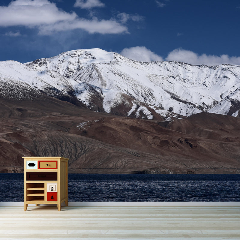 Snow Mountain Wall Mural Wallpaper Photography Mildew Resistant for Home Decor