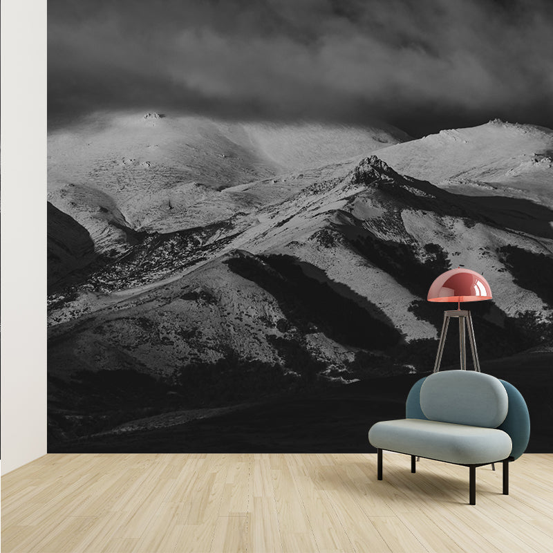 Snow Mountain Wall Mural Wallpaper Photography Mildew Resistant for Home Decor