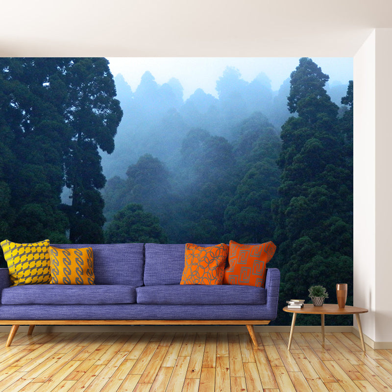 Vivid Scene Style Forest Wall Mural Wallpaper Photography Mildew Resistant for Decoration