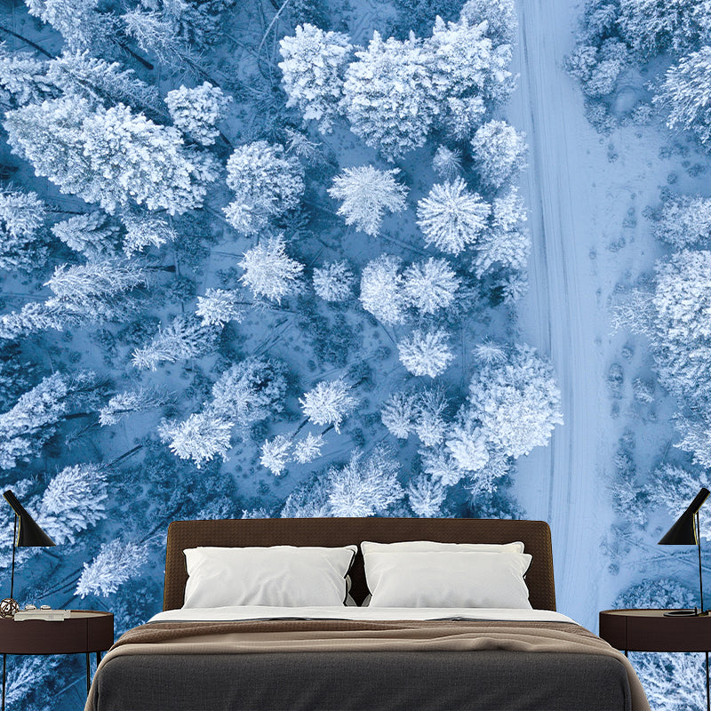 Fancy Scene Style Forest Wall Mural Wallpaper Photography Mildew Resistant for Room
