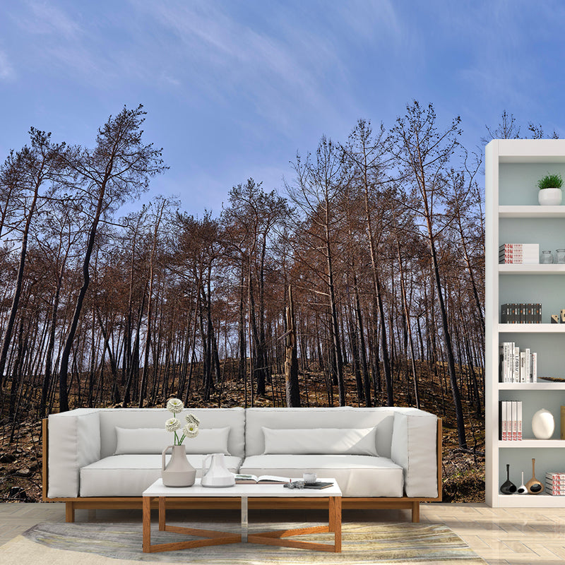 Nature Style Forest Wall Mural Wallpaper Photography Mildew Resistant for Home