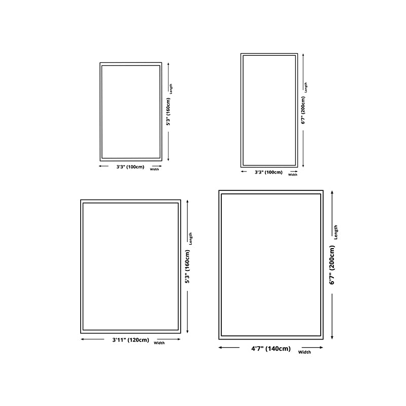 White Modern Rug Polyester Pattern Rug Stain Resistant Rug for Living Room