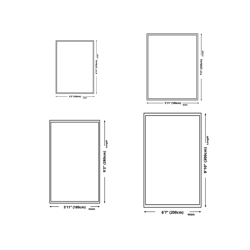 Sapphire Modern Rug Polyester Classic Rug Stain Resistant Rug for Living Room