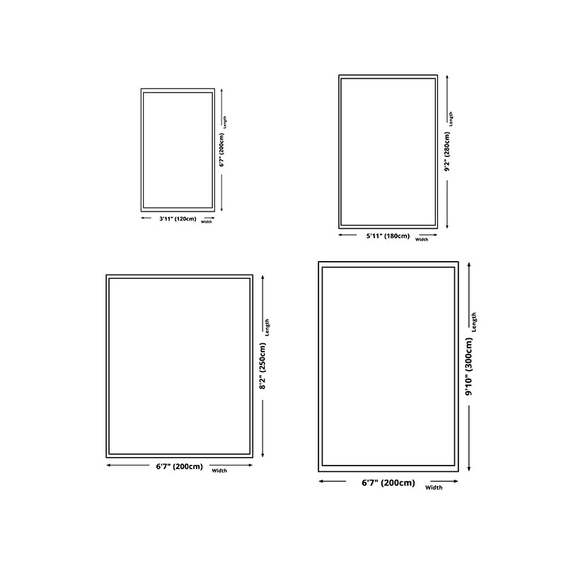 Black Modern Rug Polyester Abstract Stripe Rug Washable Rug for Home Decor