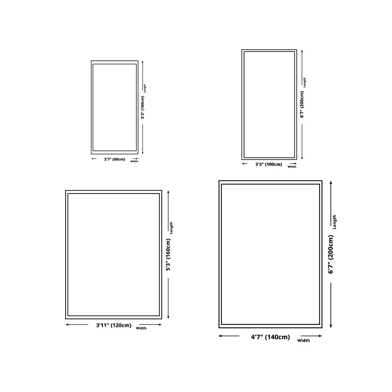 Grey Modern Rug Polyester Line Rug Non-Slip Backing Rug for Home Decoration