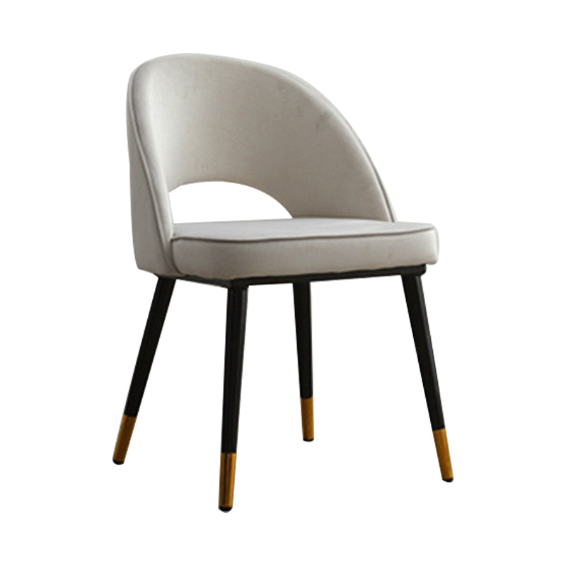 Silla de comedor interior contemporánea Silla lateral con respaldo abierto para Brasserie