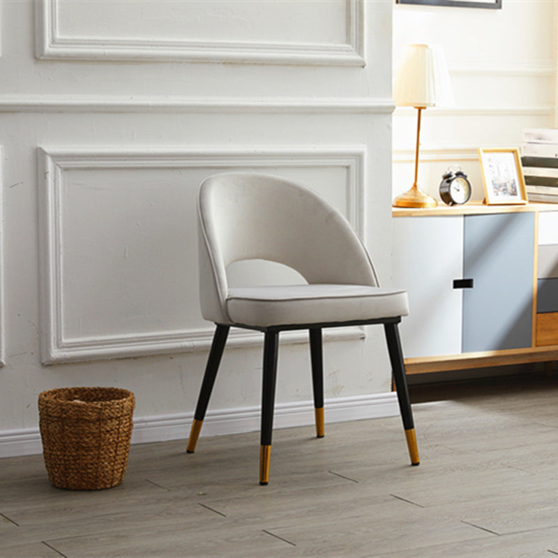 Silla de comedor interior contemporánea Silla lateral con respaldo abierto para Brasserie