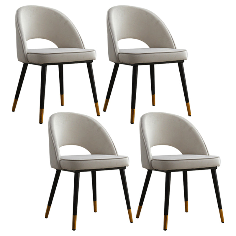 Silla de comedor interior contemporánea Silla lateral con respaldo abierto para Brasserie