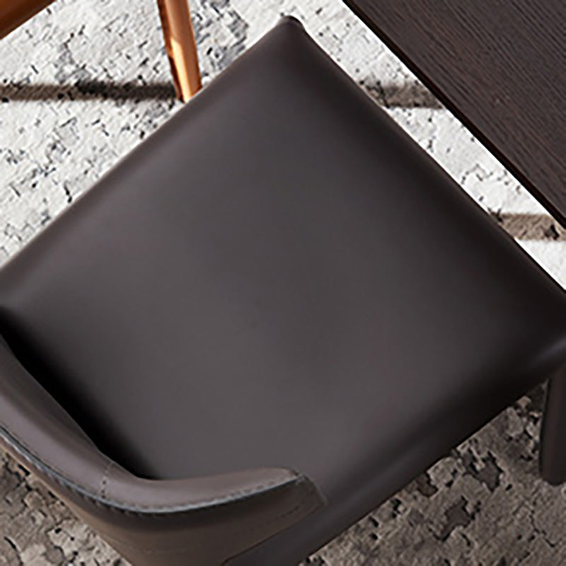 Silla moderna de metal para interiores y exteriores, silla lateral de comedor sin brazos con respaldo