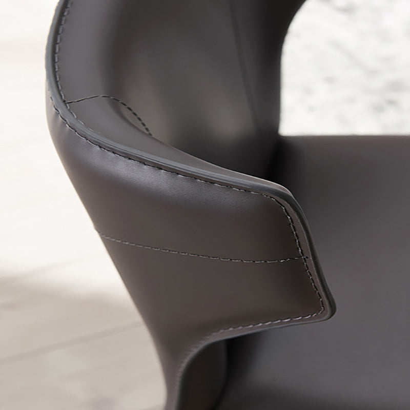 Silla moderna de metal para interiores y exteriores, silla lateral de comedor sin brazos con respaldo