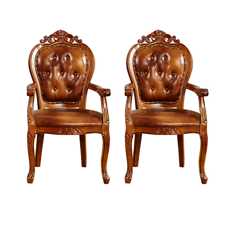 Sillas de comedor tradicionales, silla lateral para cocina con patas de madera
