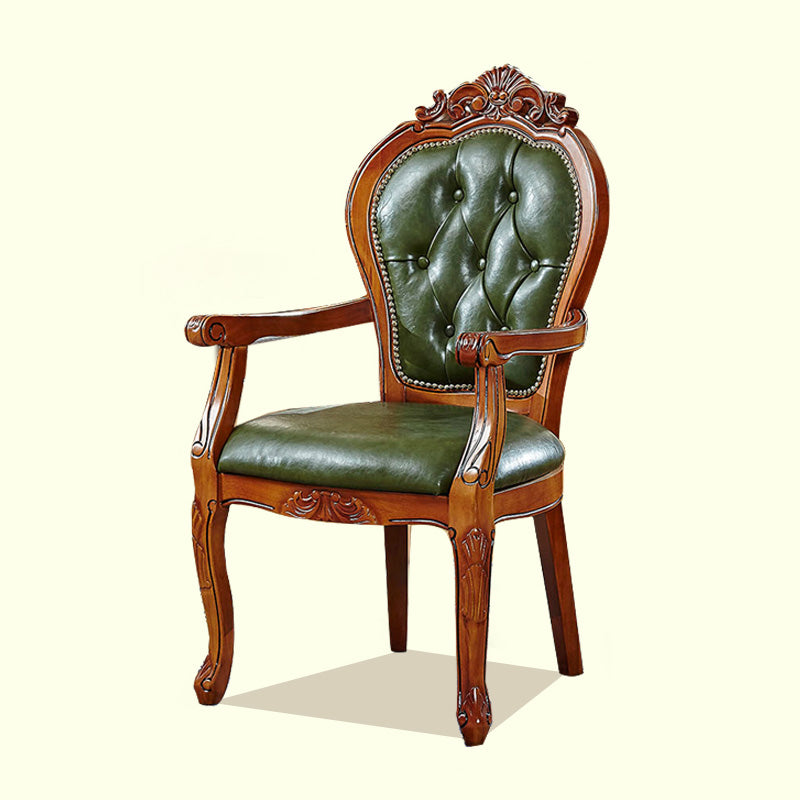 Sillas de comedor tradicionales, silla lateral para cocina con patas de madera