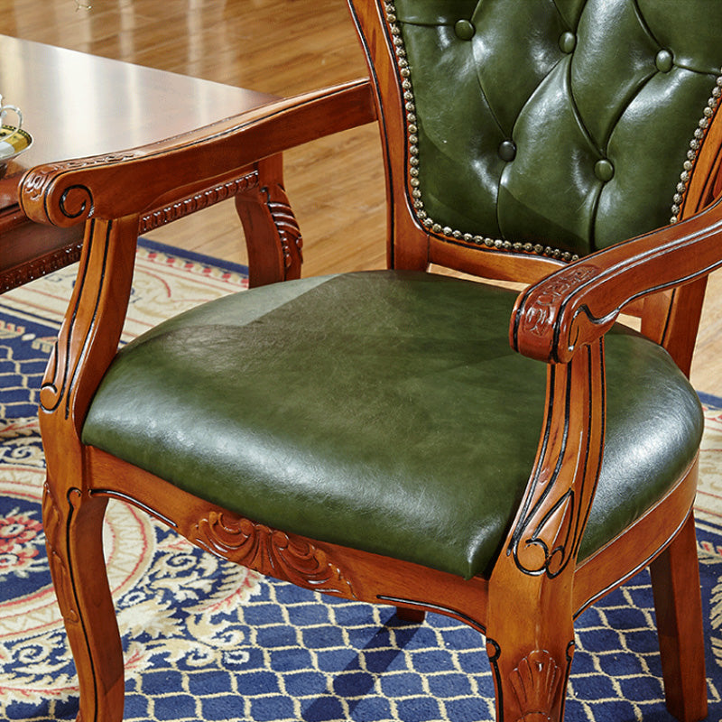 Sillas de comedor tradicionales, silla lateral para cocina con patas de madera