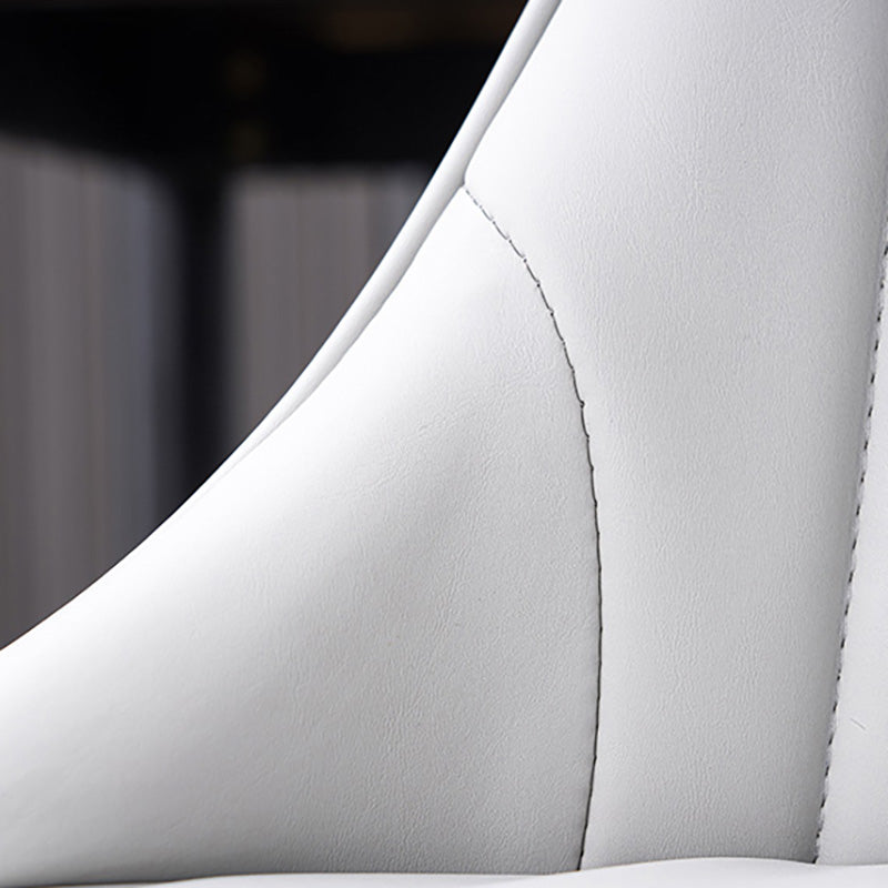 Silla lateral interior escandinava Silla de comedor Parsons tapizada de metal