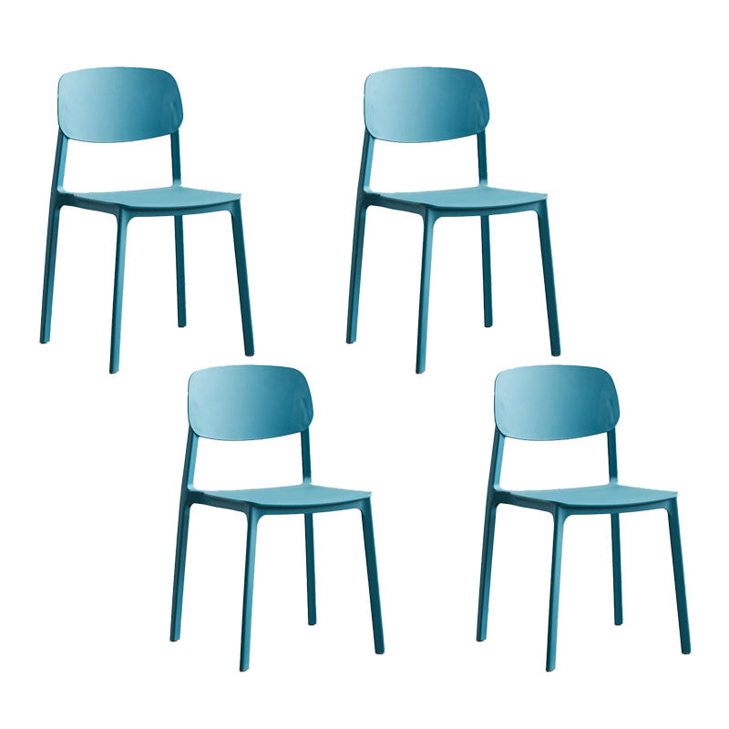 Silla lateral plástica escandinava de la sala de conferencias con parte posterior abierta del final mate que cena la silla