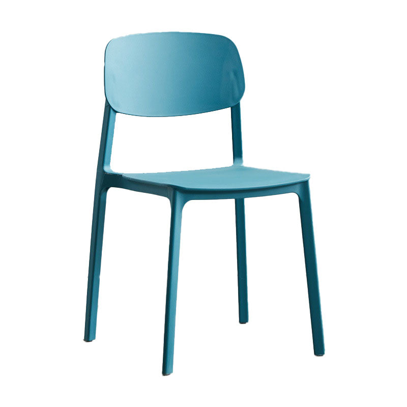Silla lateral plástica escandinava de la sala de conferencias con parte posterior abierta del final mate que cena la silla