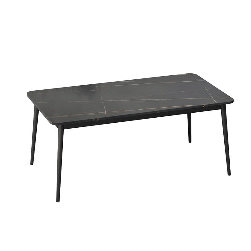 1/5/7 Pcs Metal Glam Dining Table Set with Rectangle Table Dinette Set