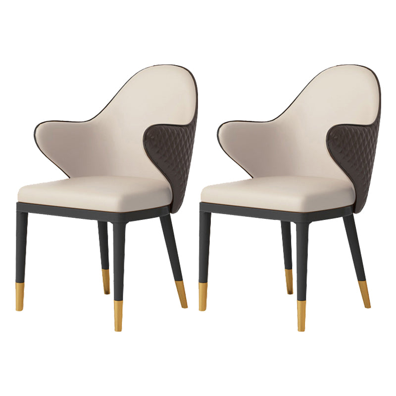 1/2/4/5 Pcs Metal Glam Dining Room Set with Round Table and Arm Chairs Dinette Set