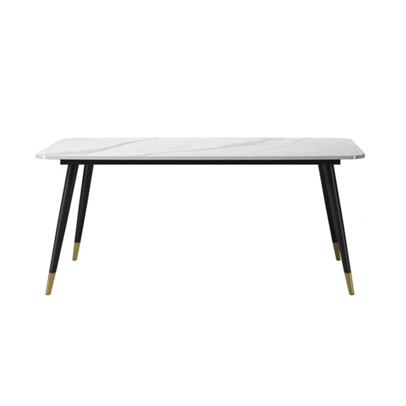 Modern 1/2/5/7 Pieces Rectangle Dining Set Sintered Stone Dining Table Set with Chairs