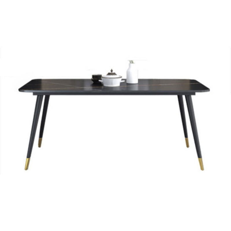 Modern 1/2/5/7 Pieces Rectangle Dining Set Sintered Stone Dining Table Set with Chairs