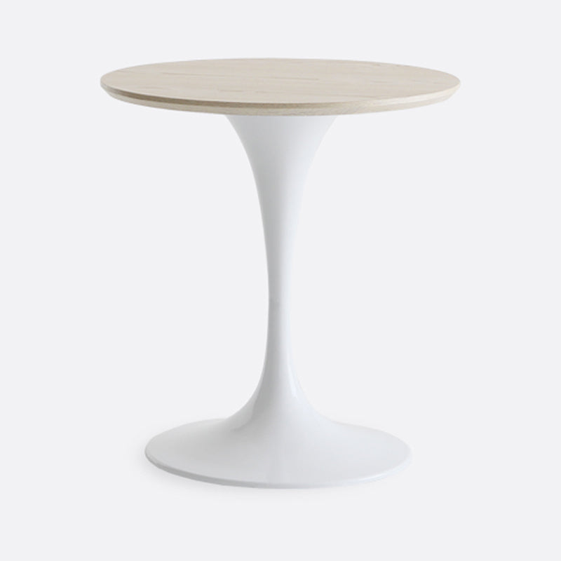 Mesa minimalista de mesa estándar redonda MDF Mesa de comedor de cocina con base de tulipán