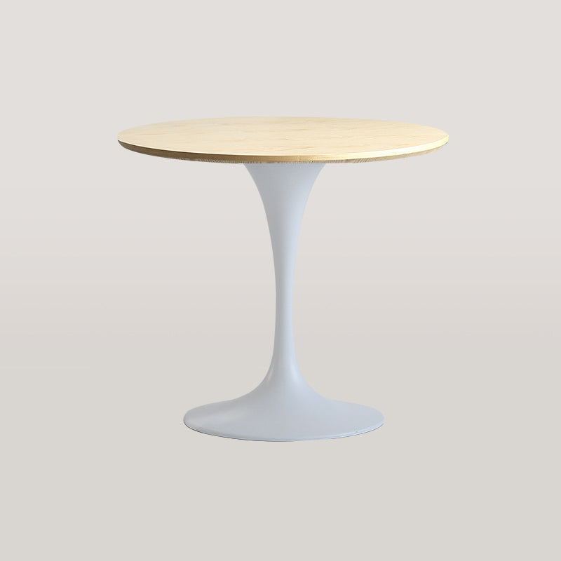 Table à manger ronde moderne en bois Table à manger de cuisine standard avec base en tulipe