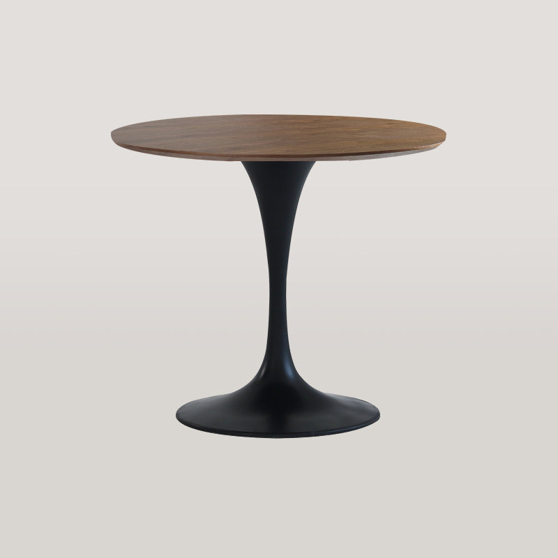 Table à manger ronde moderne en bois Table à manger de cuisine standard avec base en tulipe