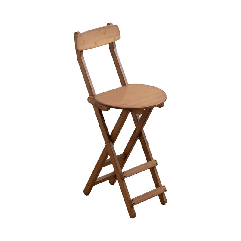 Taburetes de bar de madera sin brazos de estilo nórdico, taburetes de bar plegables, 1 pieza