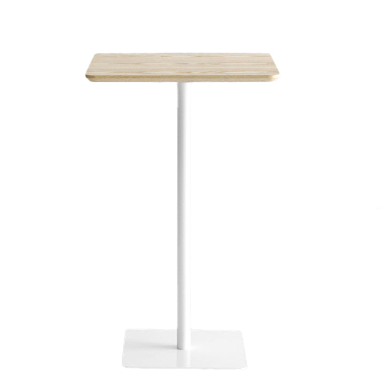 42-inch Height Bar Table Industrial Style Pub Table with Wood Top for Dining Room