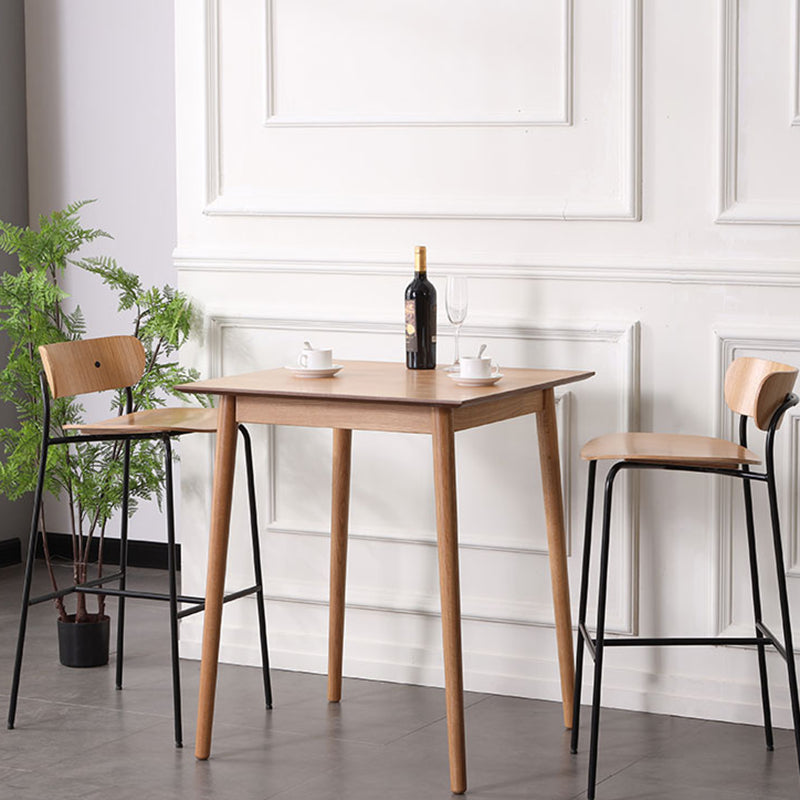 Industrieller, schlichter Barhocker aus Eisen, Restaurant-Hocker mit Holzsitz, 1 Stück