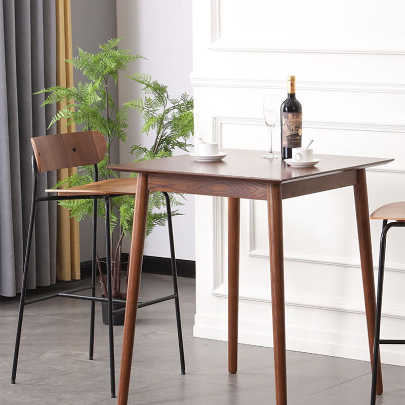Industrieller, schlichter Barhocker aus Eisen, Restaurant-Hocker mit Holzsitz, 1 Stück